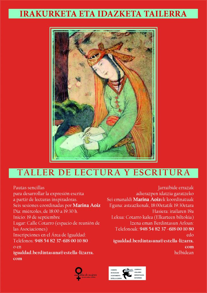 Taller literario en Estella, 2018
