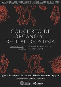 Concierto de órgano y recital en Lodosa