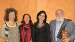 Con Consuelo Allué, Elena Román y Félix Maraña