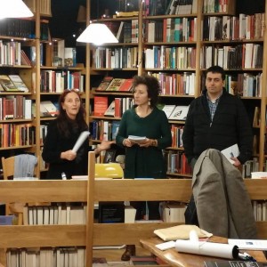 En la librería Walden con Consuelo Allué e Iñaki Bastarrika